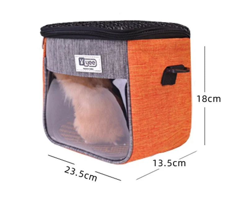 Portable Pet Outdoor Backpack - Breathable Carrier for Hamsters & Rabbits