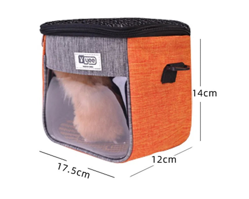 Portable Pet Outdoor Backpack - Breathable Carrier for Hamsters & Rabbits