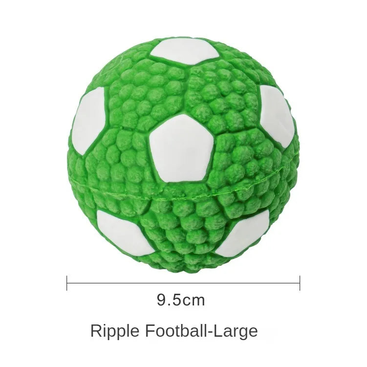 Funny Latex Dog Toy - Hot Dog Rugby Ball with Sound