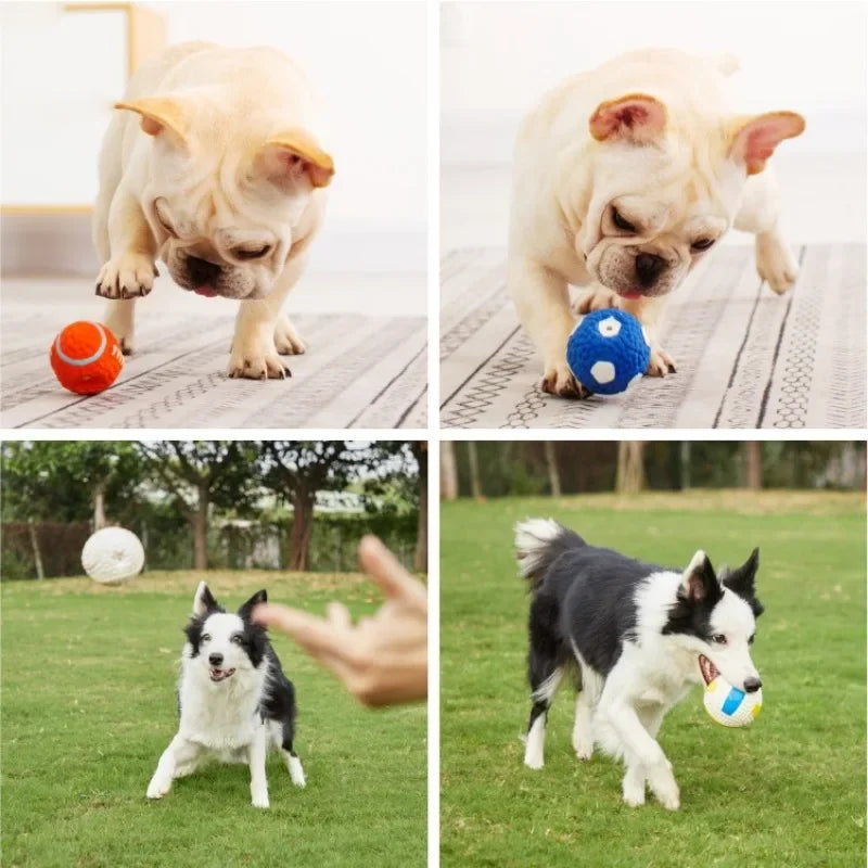 Funny Latex Dog Toy - Hot Dog Rugby Ball with Sound