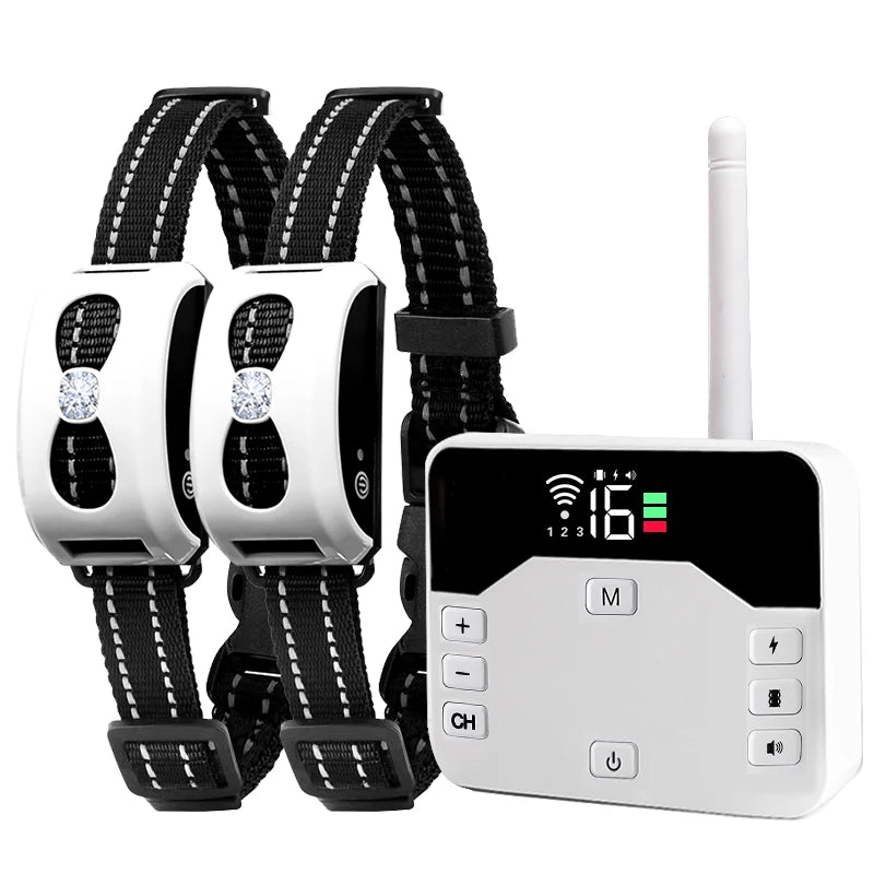 2-in-1 Wireless Dog Fence & Remote Training Collar - For All Size Puppies