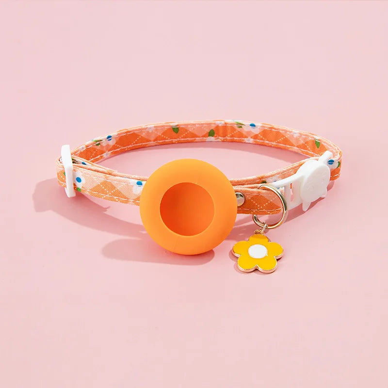 AirTag Pet Collar with Protective Case - Anti-Lost GPS Tracker for Dogs & Cats