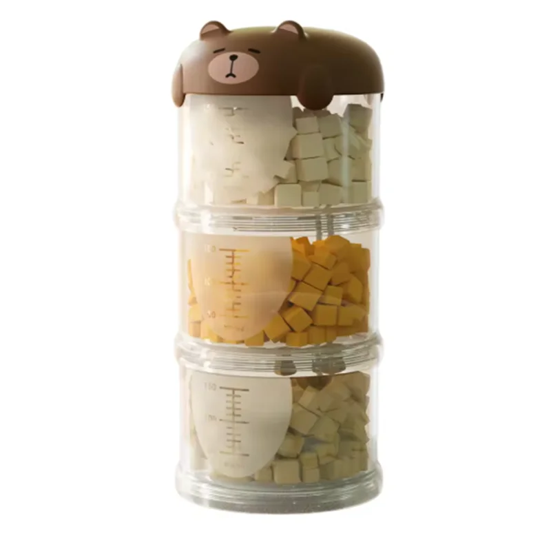 3-Layer Portable Dog Snack Storage Box - Moisture-Proof & Sealed