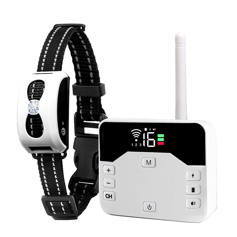 2-in-1 Wireless Dog Fence & Remote Training Collar - For All Size Puppies