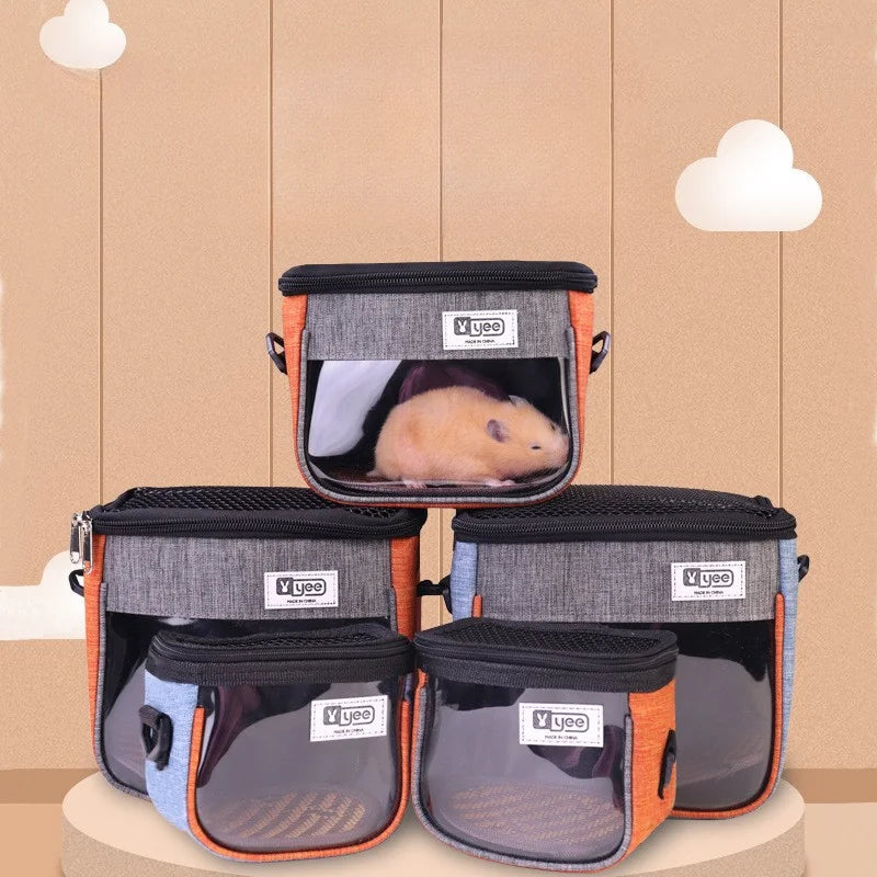 Portable Pet Outdoor Backpack - Breathable Carrier for Hamsters & Rabbits