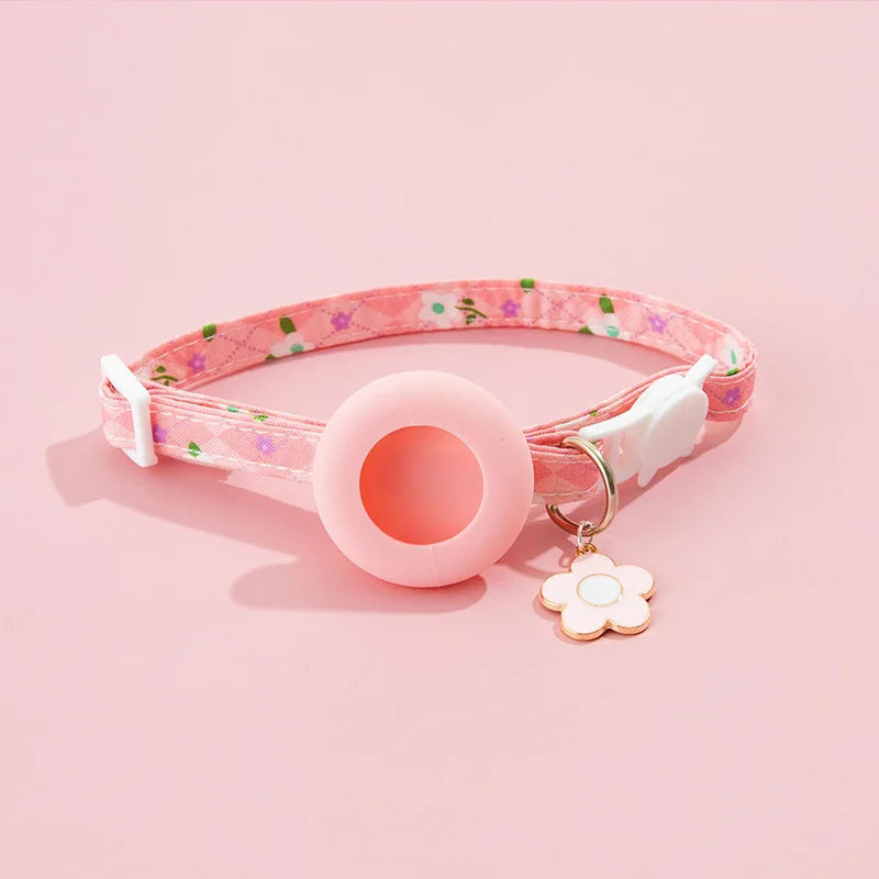 AirTag Pet Collar with Protective Case - Anti-Lost GPS Tracker for Dogs & Cats