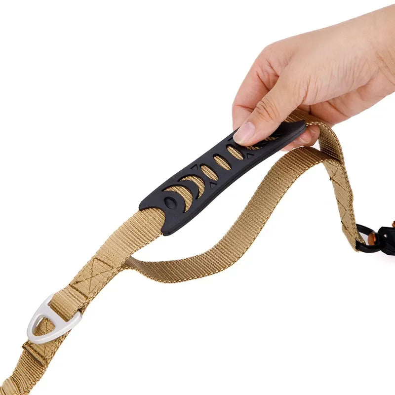 Heavy Duty Tactical Dog Leash - Padded Handle Bungee Leash for Training