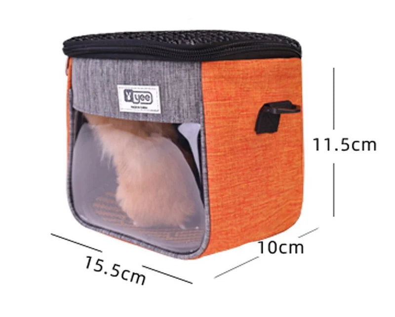 Portable Pet Outdoor Backpack - Breathable Carrier for Hamsters & Rabbits