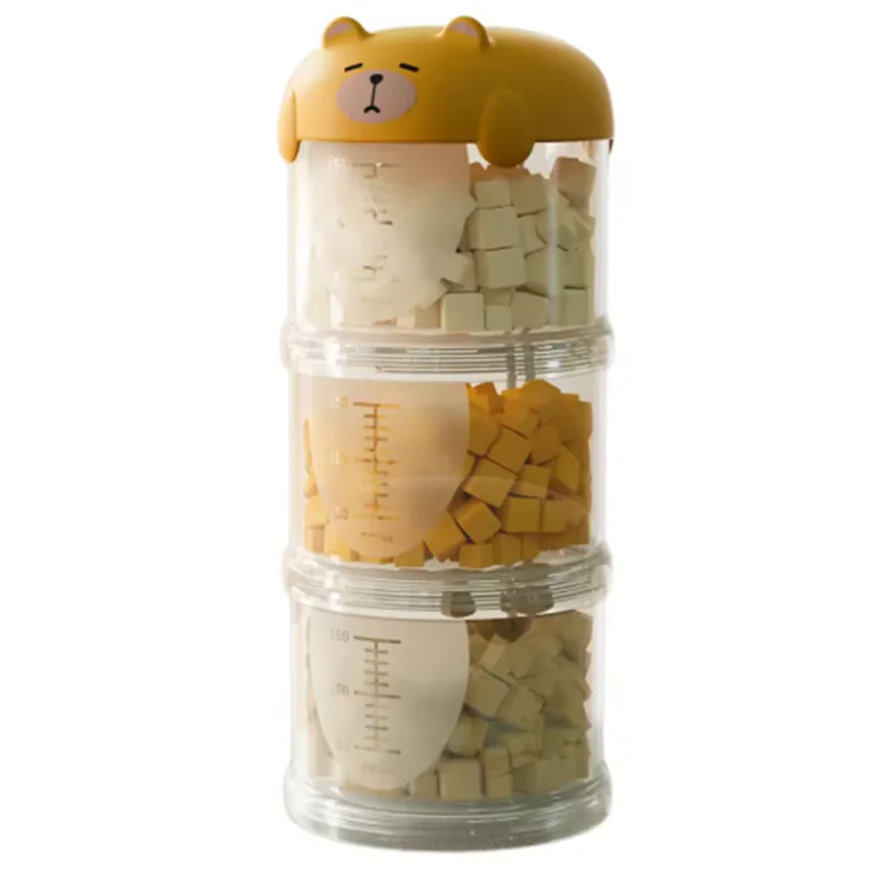 3-Layer Portable Dog Snack Storage Box - Moisture-Proof & Sealed