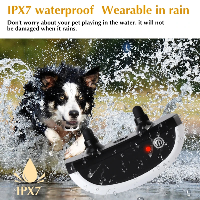 2-in-1 Wireless Dog Fence & Remote Training Collar - For All Size Puppies
