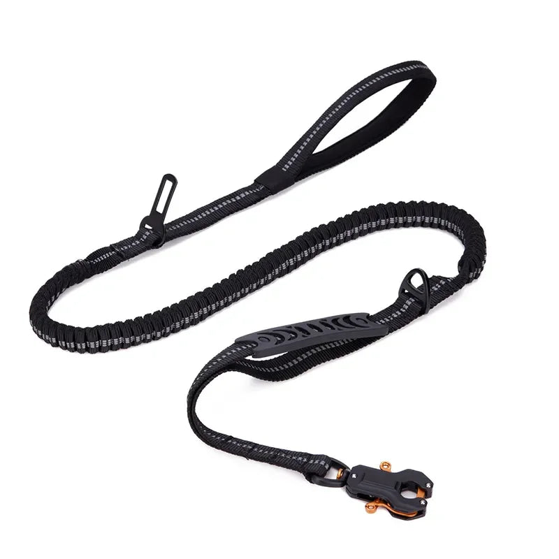 Heavy Duty Tactical Dog Leash - Padded Handle Bungee Leash for Training