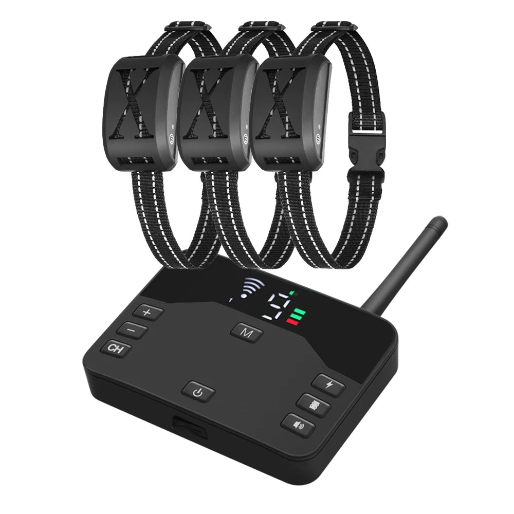 2-in-1 Wireless Dog Fence & Remote Training Collar - For All Size Puppies