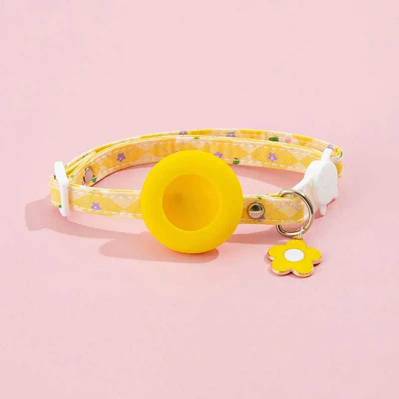 AirTag Pet Collar with Protective Case - Anti-Lost GPS Tracker for Dogs & Cats