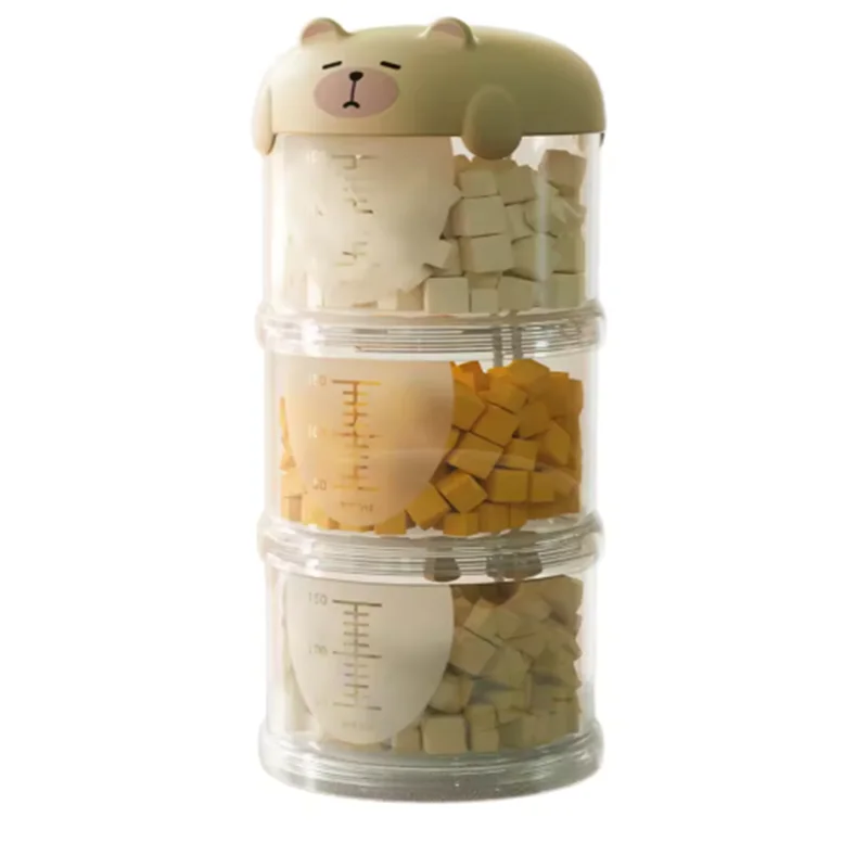 3-Layer Portable Dog Snack Storage Box - Moisture-Proof & Sealed