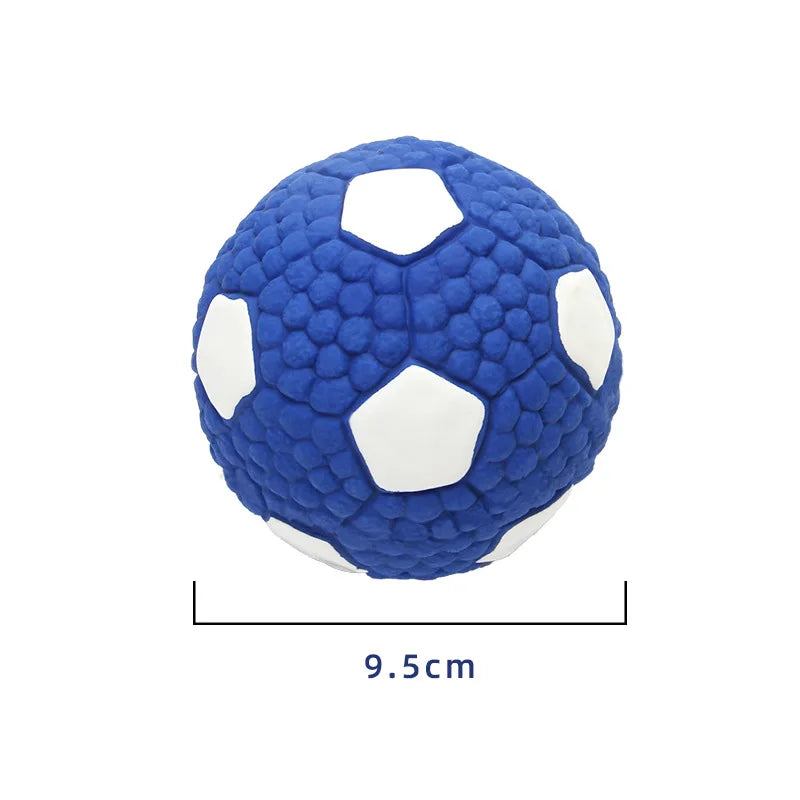 Funny Latex Dog Toy - Hot Dog Rugby Ball with Sound