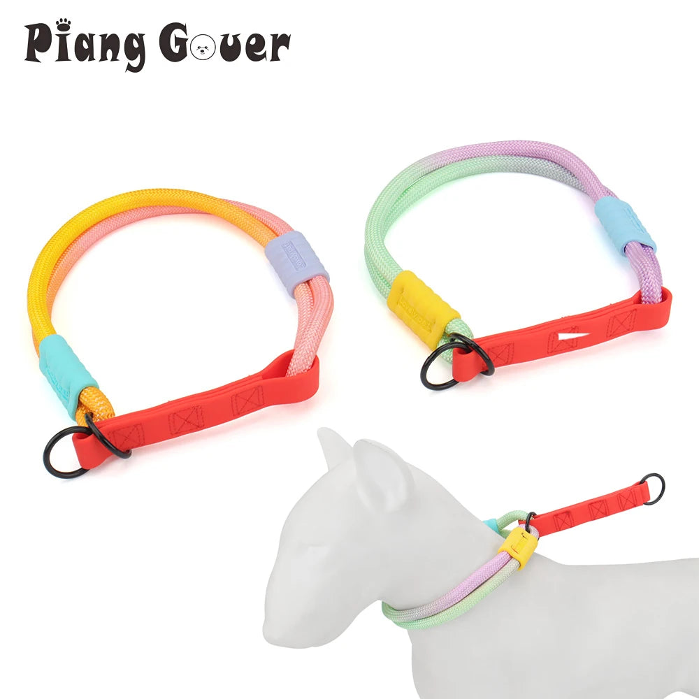 Colorful Dog Collar P-Chain Necklace - Puppy Pet Accessories