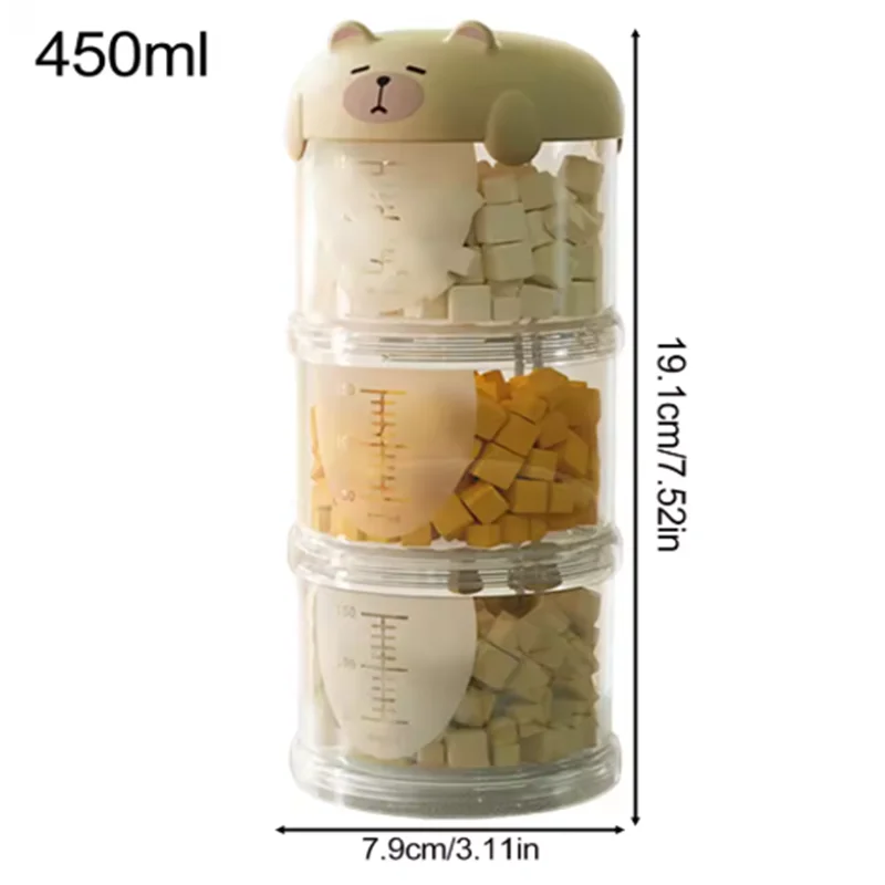 3-Layer Portable Dog Snack Storage Box - Moisture-Proof & Sealed